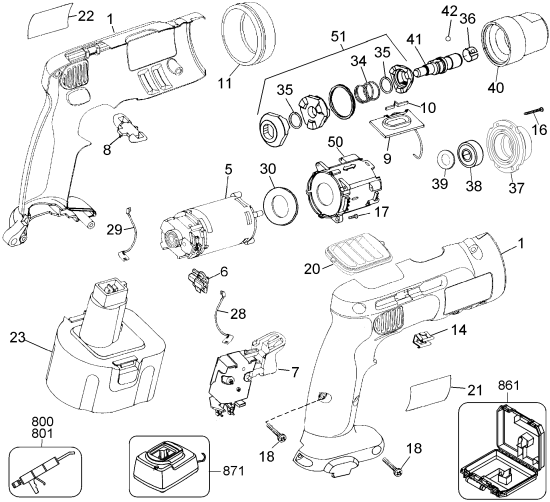 DEWALT Ersatzteile DW998QDK Typ: 1 QU