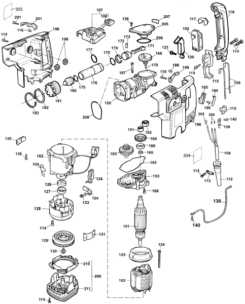 DEWALT Ersatzteile DW531K Typ: 103 QU