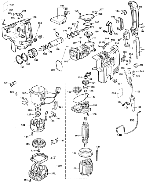 DEWALT Ersatzteile DW532K Typ: 103 QU