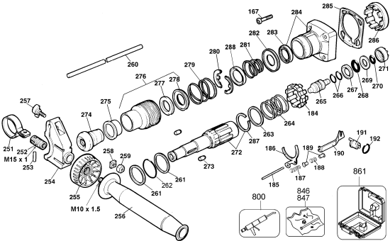DEWALT Ersatzteile DREHHAMMER DW541K Typ: 103 QU