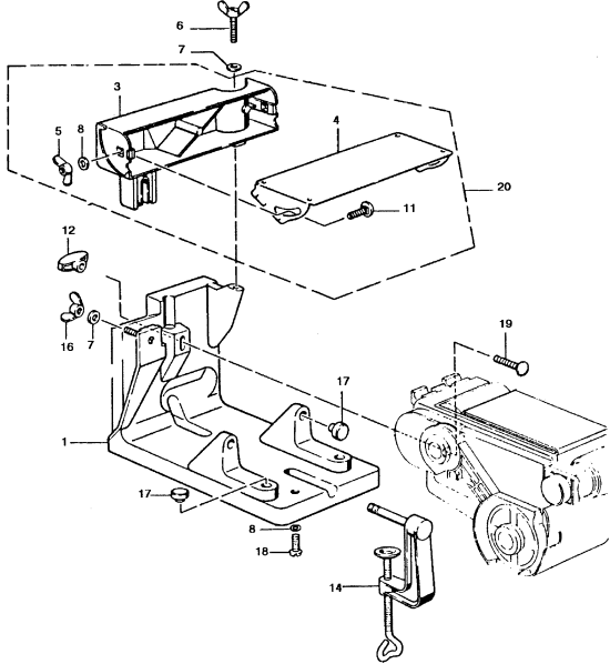 DEWALT Ersatzteile STAENDER DW4051 Typ: 1 QU