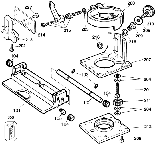 DEWALT Ersatzteile NAHTSCHWEISSBODENPL. DW6708 Typ: 1 QU