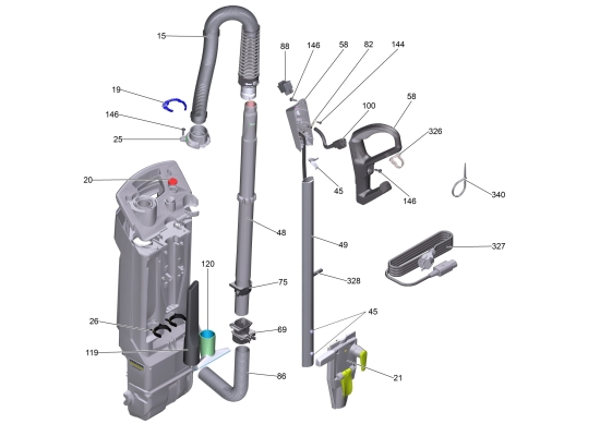 KÄRCHER Professional Ersatzteile Sauger CV 30/1 EU 1.023-121.0 CV 30/1 *EU