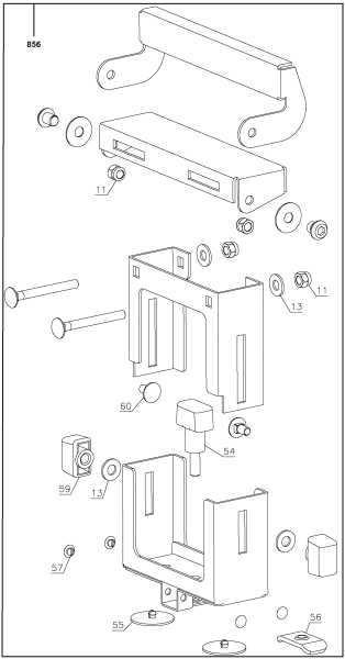 DEWALT Ersatzteile BEINSTÄNDER DWX724 Typ: 30 QU
