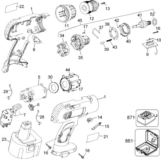 DEWALT Ersatzteile DW990K-2 Typ: 4 QU