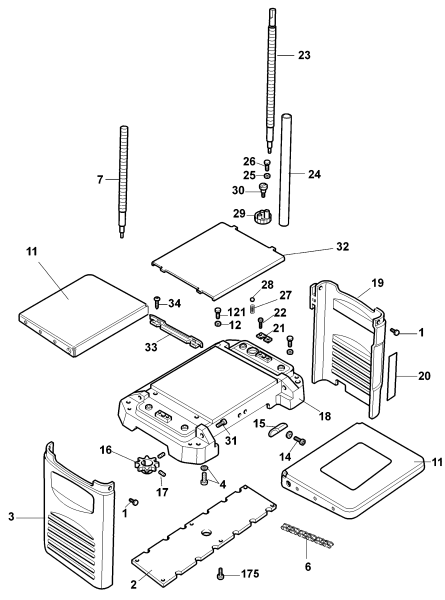 DEWALT Ersatzteile HOBEL-SPANNTIEFEN DW733 Typ: 2 QU