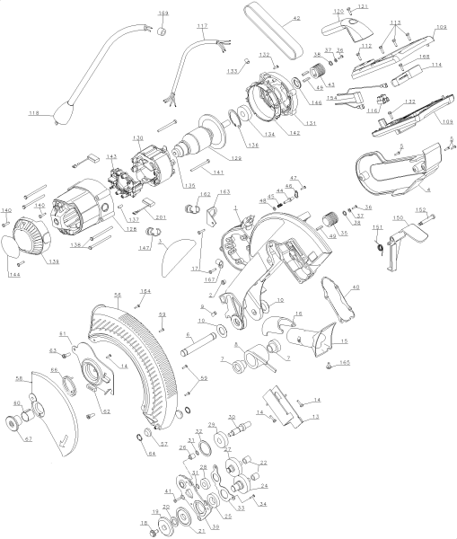 DEWALT Ersatzteile DW706 Typ: 1 QS