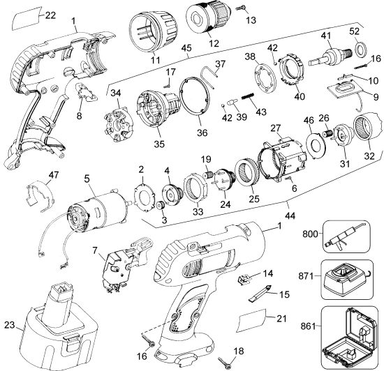 DEWALT Ersatzteile DW958K-2 Typ: 3 QU