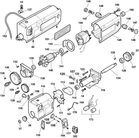 DEWALT Ersatzteile DW733L Typ: 2 XW