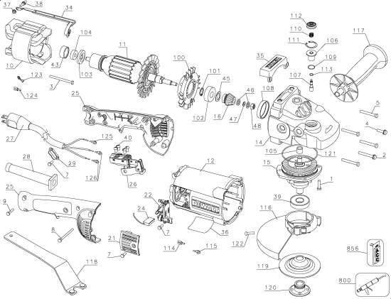 DEWALT Ersatzteile D28474W Typ: 1 QU