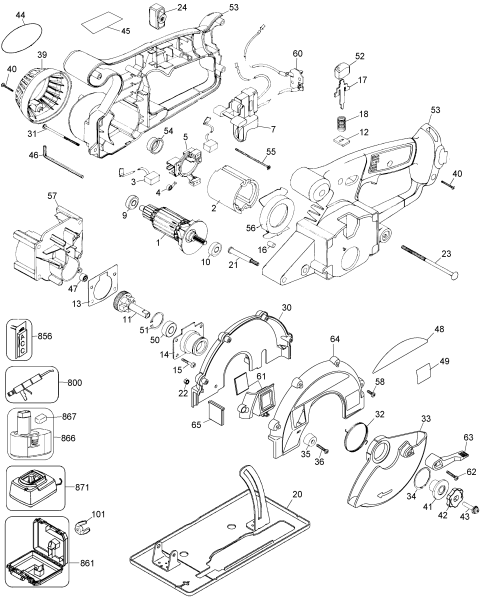 DEWALT Ersatzteile KREISSGE DW934 Typ: 1 XJ