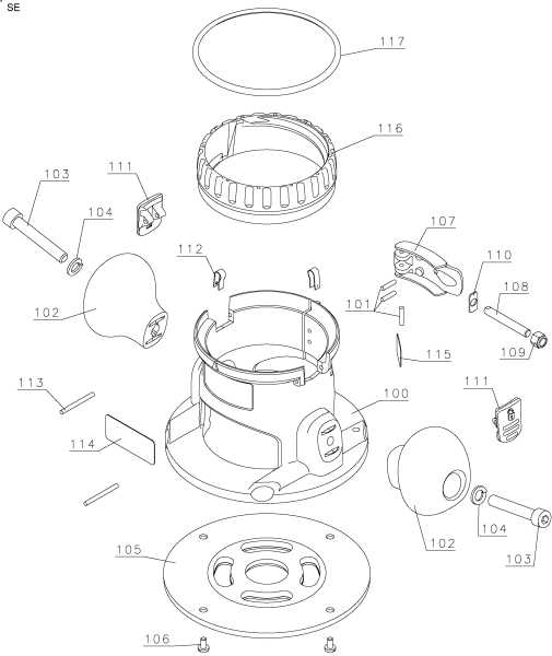 DEWALT Ersatzteile FRÄSMASCHINE DW616PK Typ: 1 QU