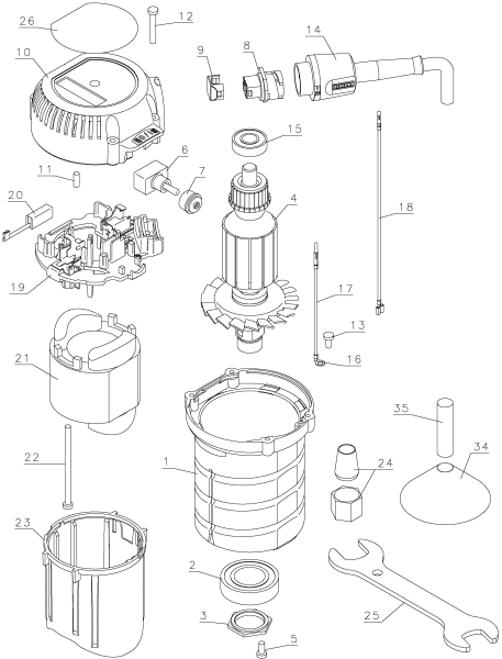 DEWALT Ersatzteile DW616D Typ: 1 QU