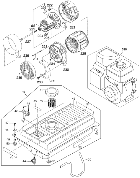 DEWALT Ersatzteile DG6000E Typ: 1 QU