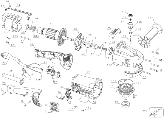 DEWALT Ersatzteile D28497 Typ: 1 QU
