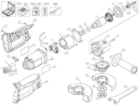 DEWALT Ersatzteile DC410KA Typ: 1 QU