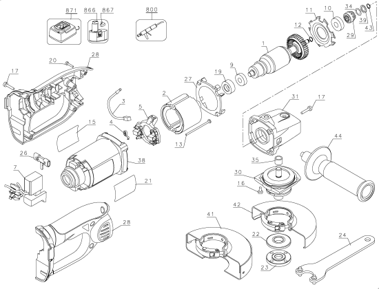 DEWALT Ersatzteile DC410K Typ: 1 QW