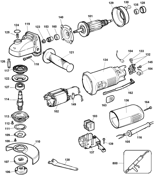 DEWALT Ersatzteile BWS22 Typ: 3 QS