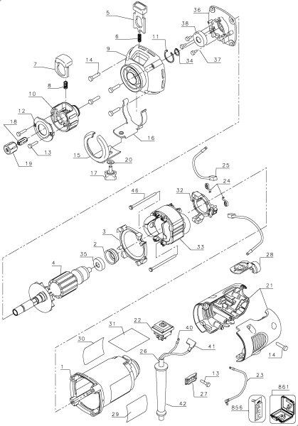 DEWALT Ersatzteile DW660 Typ: 2 QU