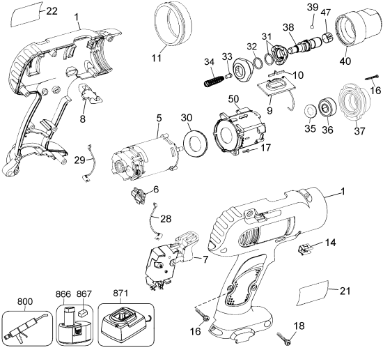 DEWALT Ersatzteile DW995QDB Typ: 1 QU