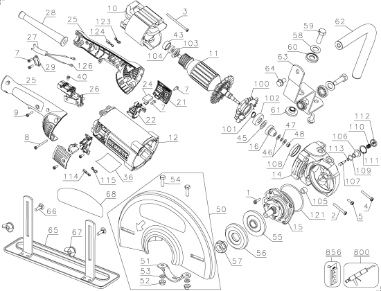 DEWALT Ersatzteile D28754 Typ: 1 QU