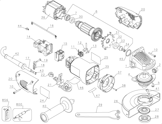 DEWALT Ersatzteile DW828 Typ: 1 QU