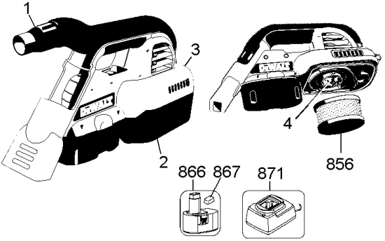 DEWALT Ersatzteile DC515B Typ: 1 QU