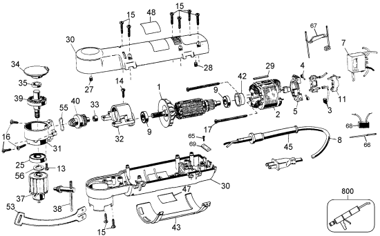 DEWALT Ersatzteile D21160 Typ: 1 QS