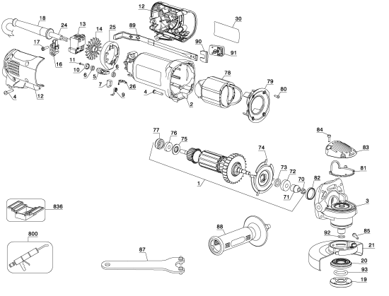 DEWALT Ersatzteile D28135K Typ: 1 QS