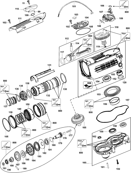DEWALT Ersatzteile DREHHAMMER D25730K Typ: 1 QU