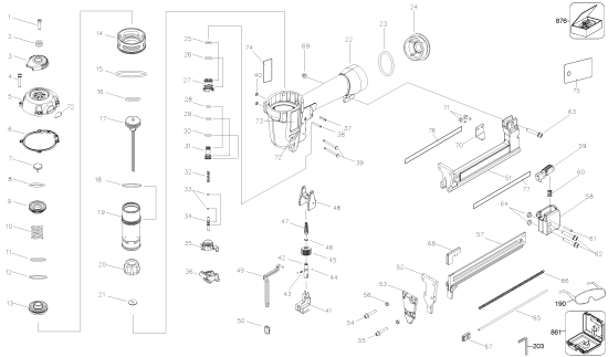 DEWALT Ersatzteile D51420K Typ: 1 QU