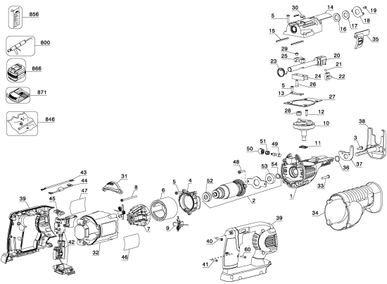 DEWALT Ersatzteile DC305 Typ: 1 XJ