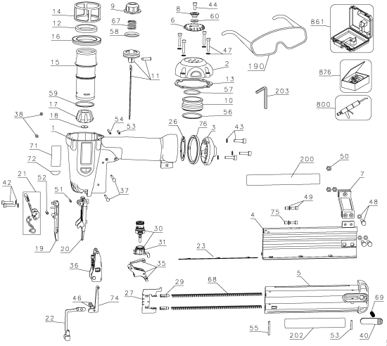 DEWALT Ersatzteile 50MM STAUCHKOPF NAGLER D51238K Typ: 2 QU