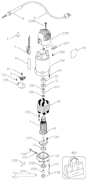 DEWALT Ersatzteile LAMELLENTRIMMER D26670 Typ: 1 QU
