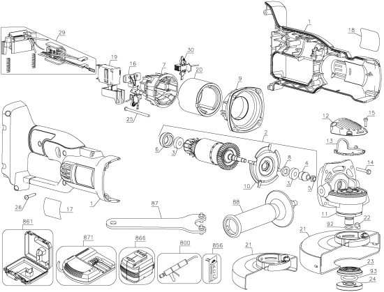 DEWALT Ersatzteile DC413K Typ: 1 XJ
