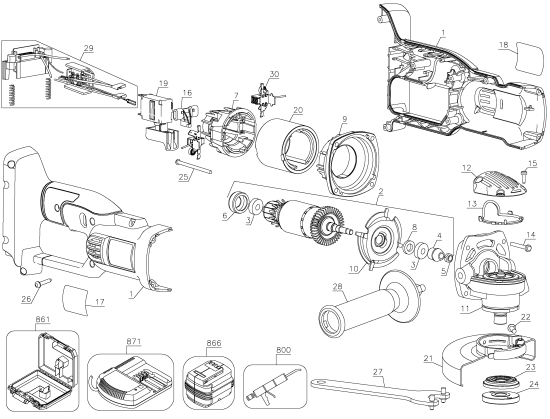 DEWALT Ersatzteile DC415K Typ: 1 XJ
