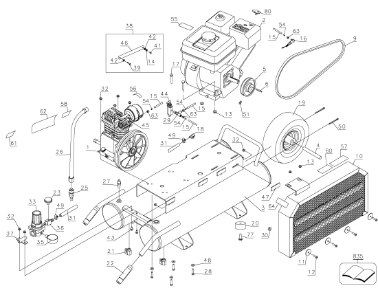 DEWALT Ersatzteile D55270 Typ: 3 QU
