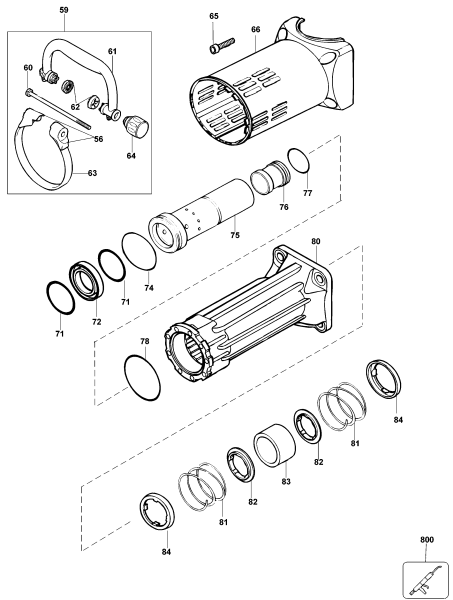 DEWALT Ersatzteile MEISSELHAMMER D25941K Typ: 2 QU