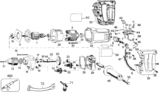 DEWALT Ersatzteile DW140 Typ: 2 QU