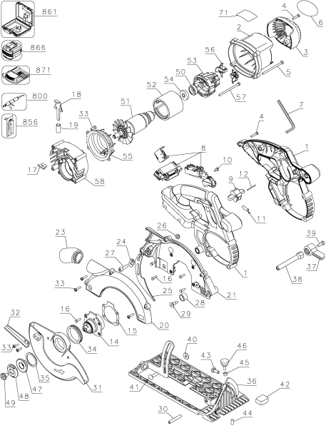 DEWALT Ersatzteile DC310K Typ: 1 XJ