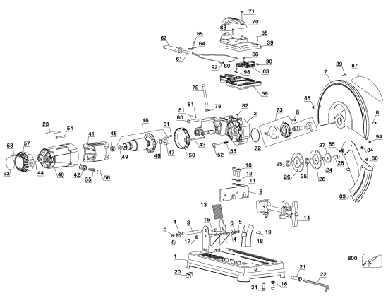 DEWALT Ersatzteile GR870 Typ: 1 QU