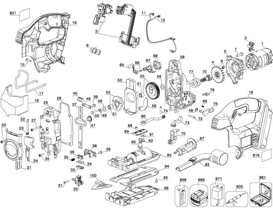 DEWALT Ersatzteile DC318K Typ: 1 XJ