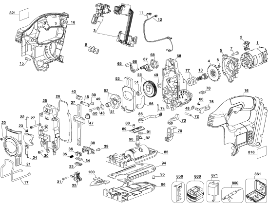 DEWALT Ersatzteile DC318K Typ: 1 QU