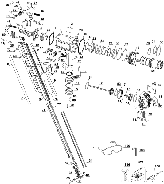 DEWALT Ersatzteile D51850 Typ: 1 QU