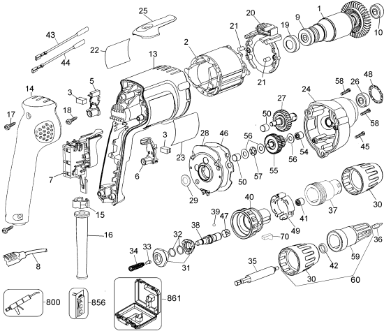 DEWALT Ersatzteile DW260K Typ: 4 QU