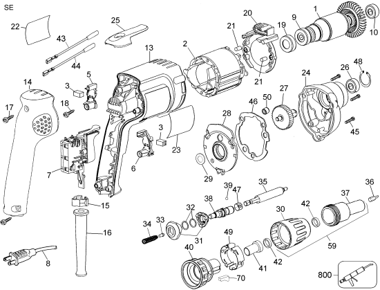 DEWALT Ersatzteile DW252 Typ: 5 QU
