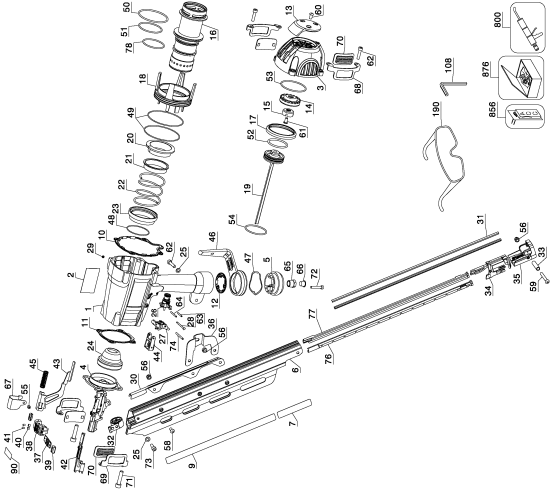 DEWALT Ersatzteile D51850 Typ: 1 XJ