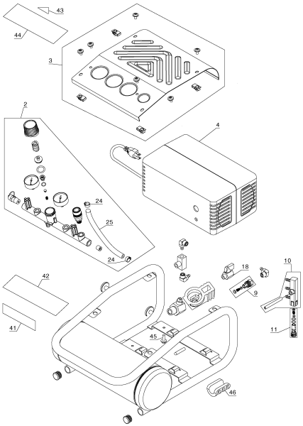 DEWALT Ersatzteile KOMPRESSOR D55140 Typ: 2 QU