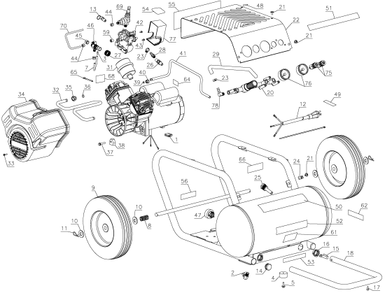 DEWALT Ersatzteile D55371 Typ: 1 QU
