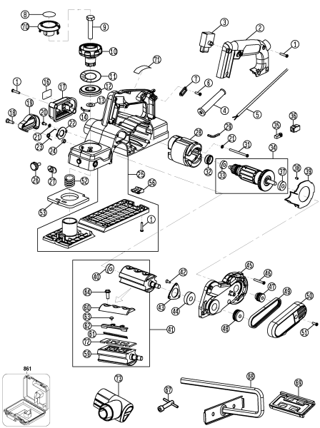 DEWALT Ersatzteile D26677K Typ: 1 QU